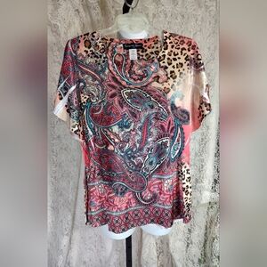 Appropriate Behavior Tie Dyed on Paisley Print NWOT